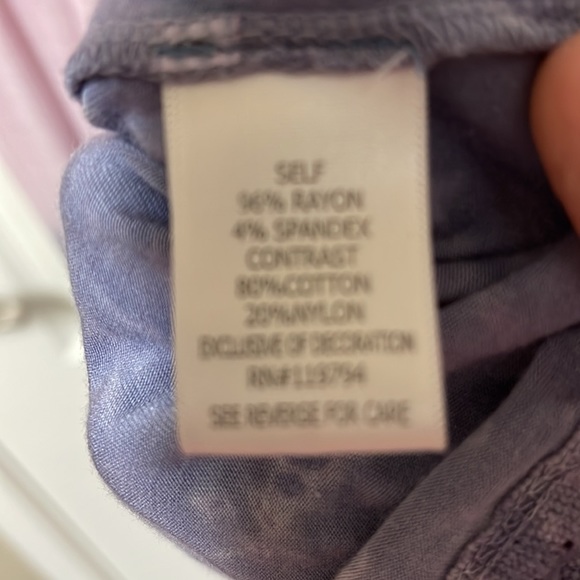 One world Plus size 2X Red, white and blue top patriotic - Picture 3 of 6